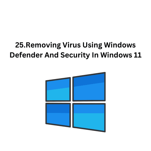 25.Removing Virus Using Windows Defender And Security In Windows 11